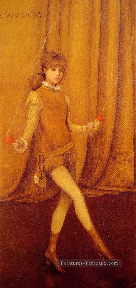 Harmony en jaune et or La fille d’or Connie Gilchrist James Abbott McNeill Whistler Peintures à l'huile